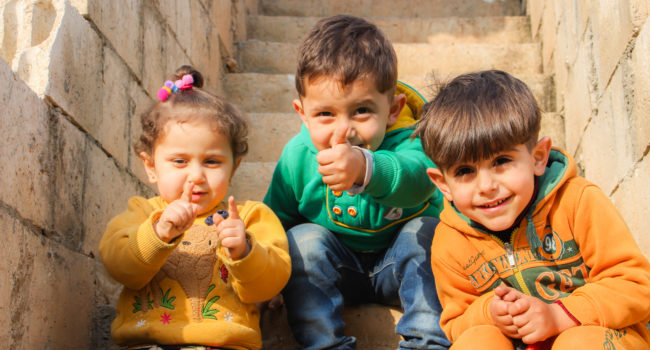 Bso-kinderen skypen met oorlogskinderen Jordanië